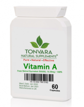 Tonvara Vitamin A (From retinol equivalent to 5000IU)